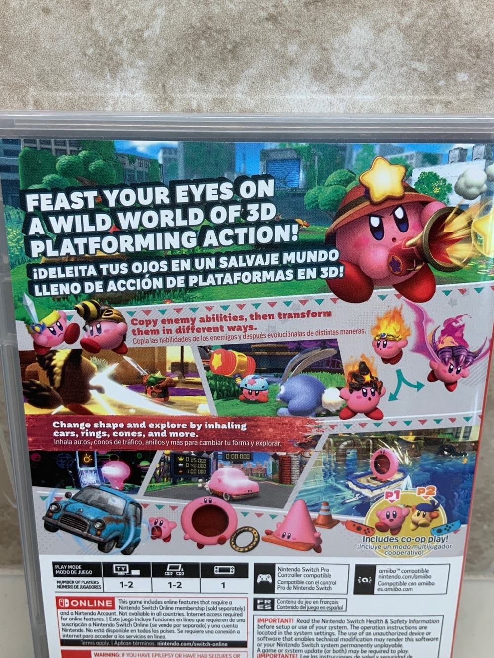 Kirby and the Forgotten Land - Nintendo Switch  E10+ NTSC-U/C Complete in Box - Picture 3 of 8